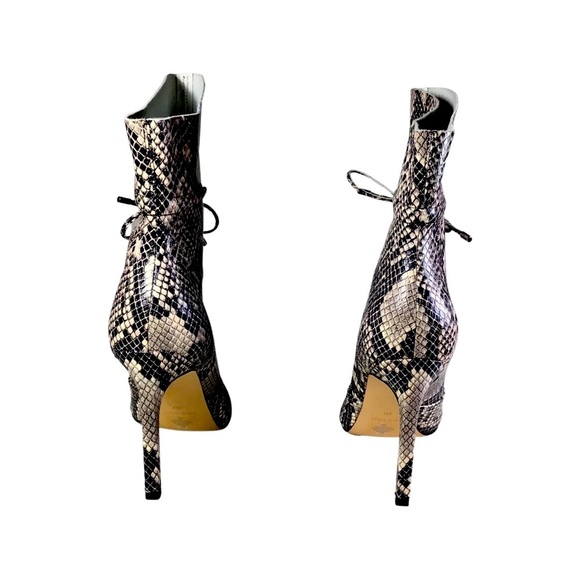 New …. Nine West leather snakeskin boots pointed toe , new never worn - Picture 4 of 5